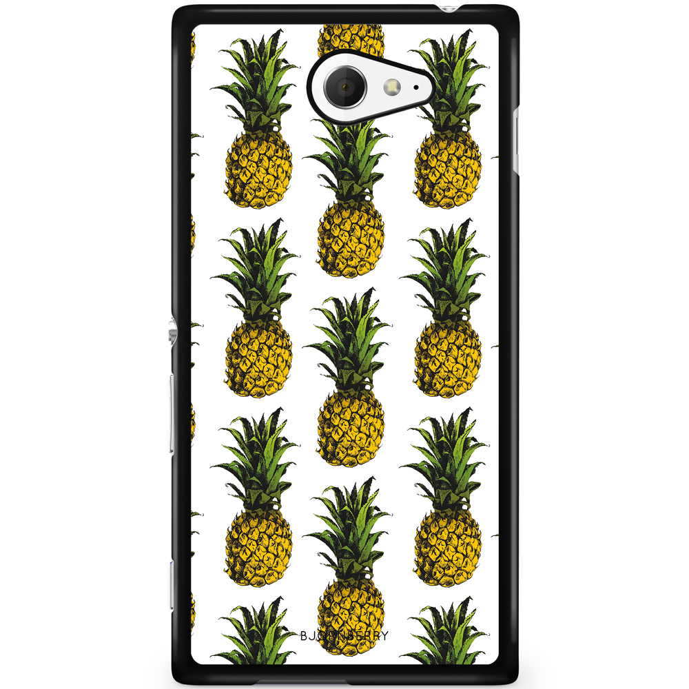 Sony Xperia M2 Aqua Case - Pineapple Pattern