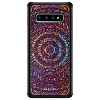 Samsung Galaxy S10 Skal - Lila/Guld Mandala
