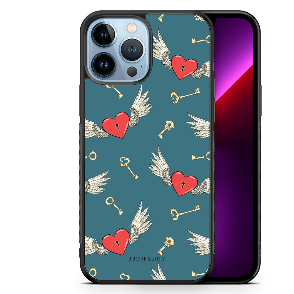 iPhone 13 Pro Max Case - Hearts 'n Wings