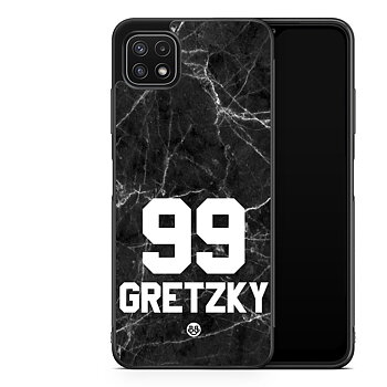 Samsung Galaxy A22 5G Custom Case - Black Marmor Number