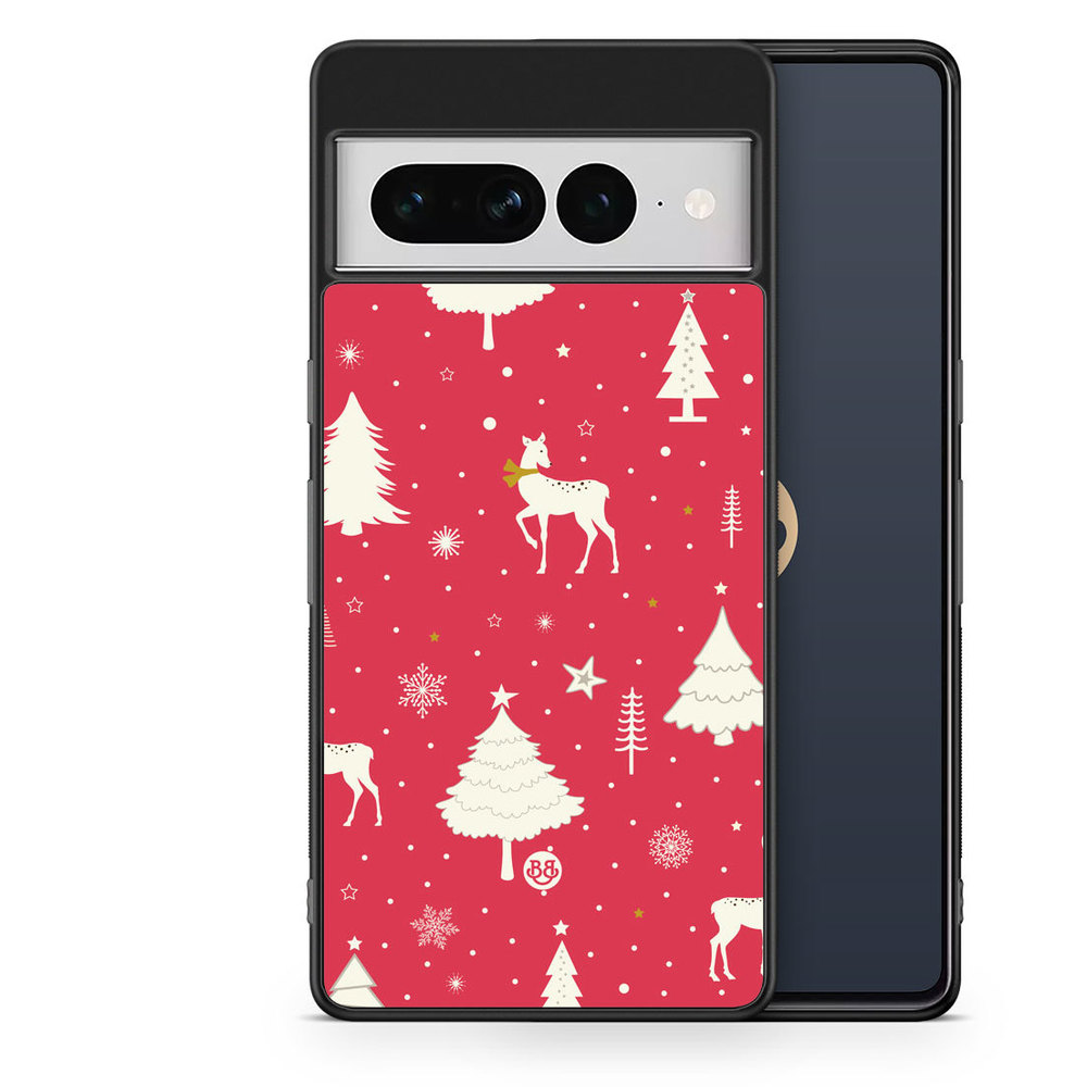 Google Pixel 7 Pro Case - Red Christmas