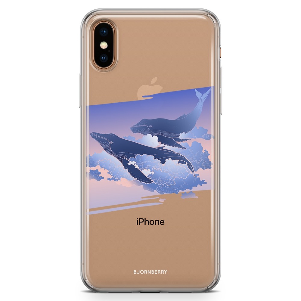 iPhone Xs Max Fashion Skal - Flygande valar