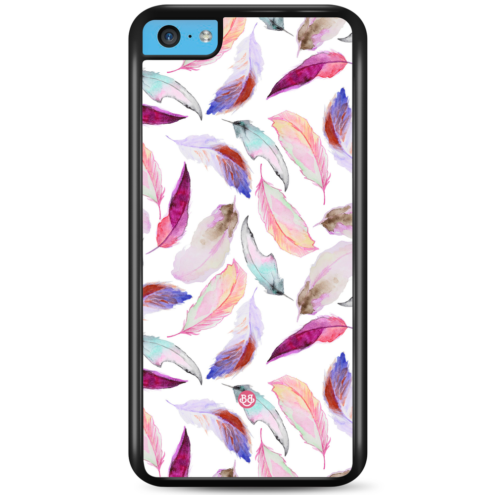 iPhone 5C Case - Watercolor Feathers