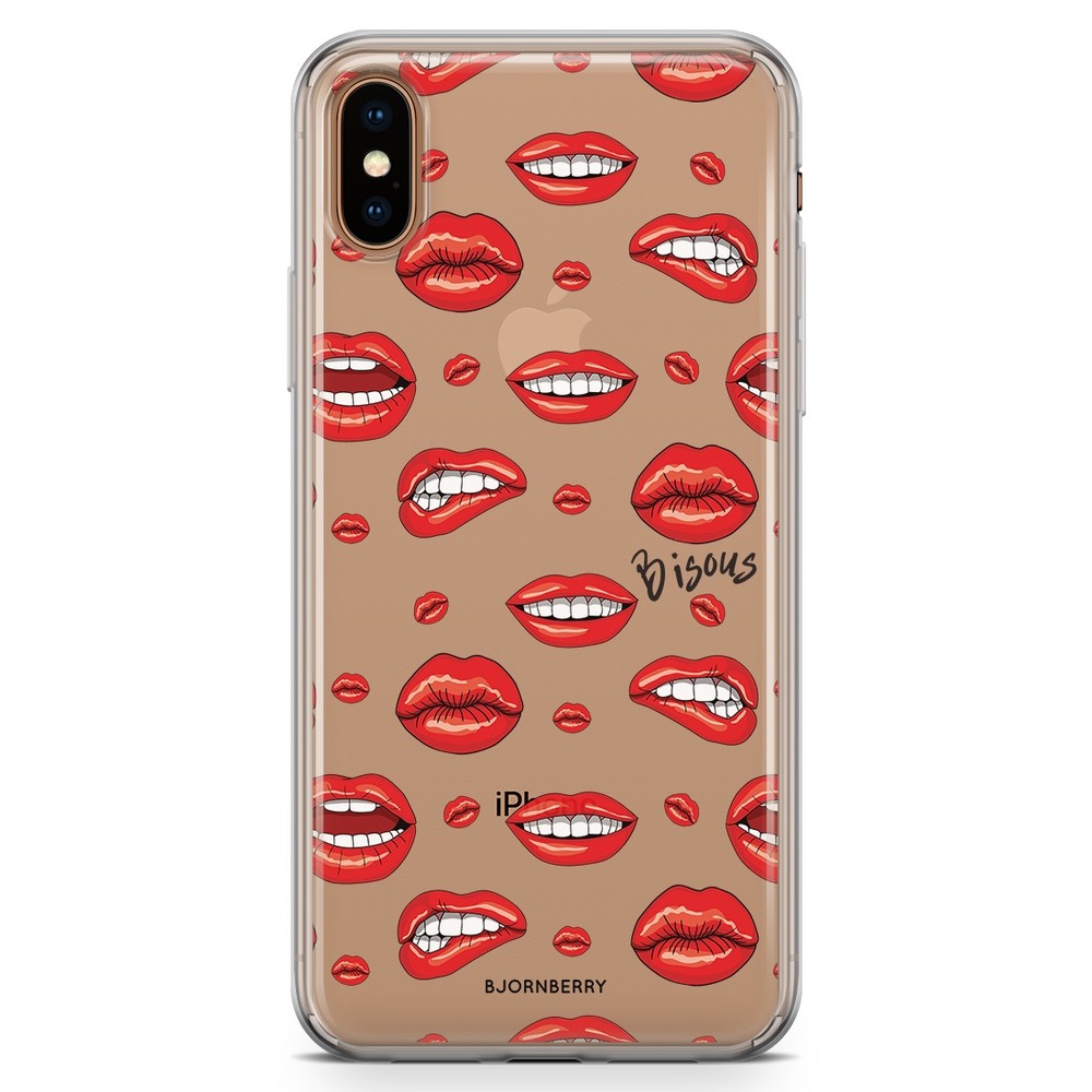 iPhone Xs Max Fashion Case - Bisous Lips