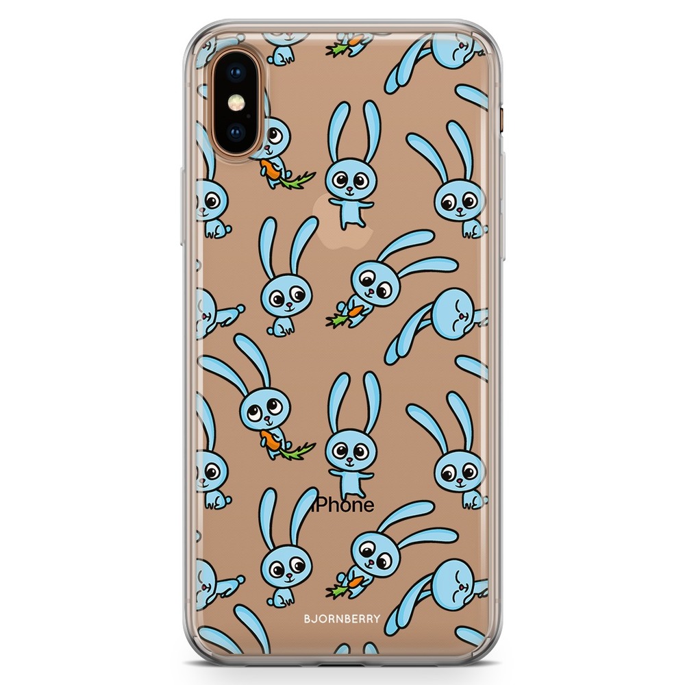 iPhone Xs Max Fashion Case - Blue rabbits