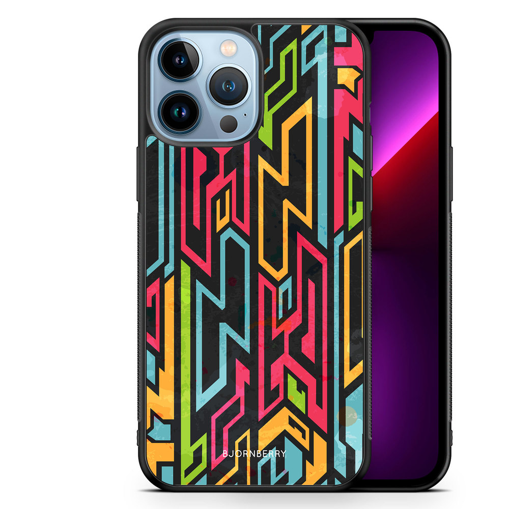iPhone 13 Pro Max Case - Colored Tribal