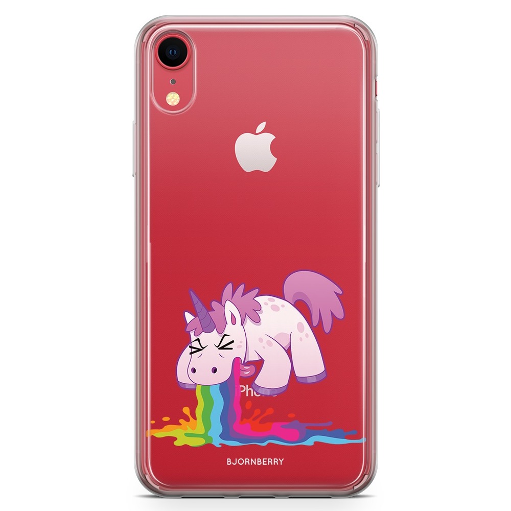 iPhone XR Fashion Case - Puking Unicorn