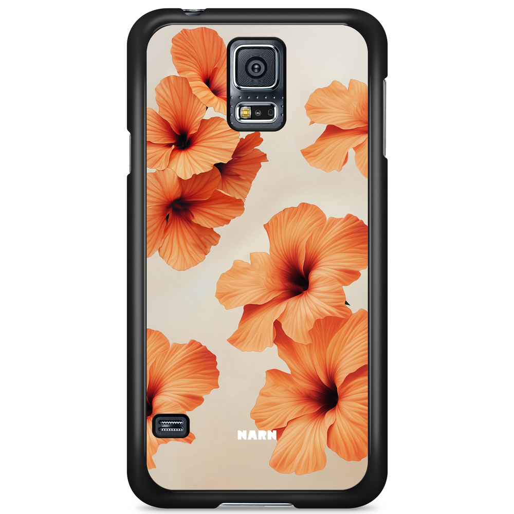 Samsung Galaxy S5/S5 NEO Case - Hibiscus Era - Papaya