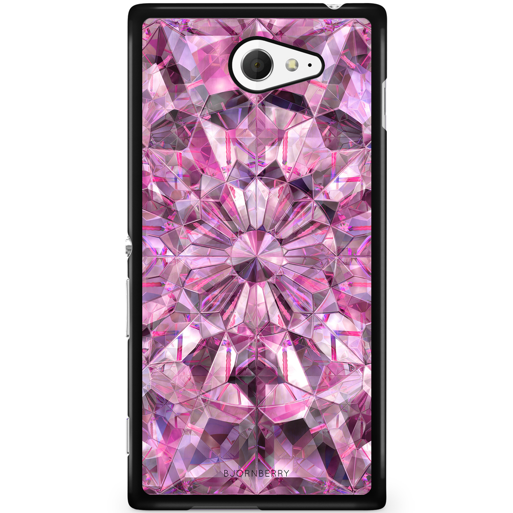 Sony Xperia M2 Aqua Case - Pink Crystals