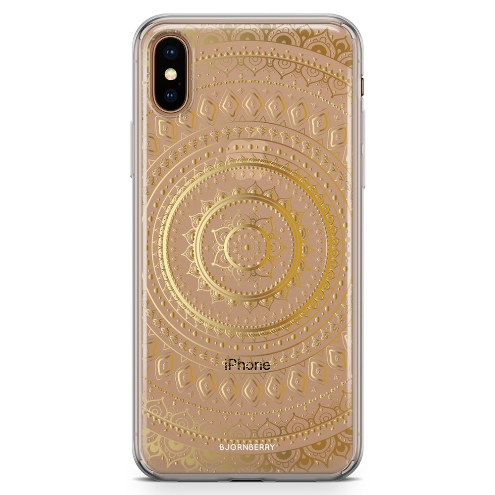 iPhone Xs Max Fashion Case - Gold Mandala