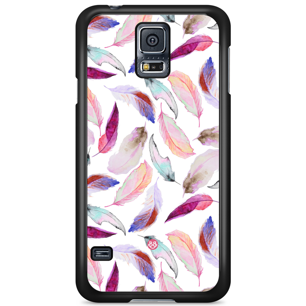 Samsung Galaxy S5/S5 NEO Case - Watercolor Feathers
