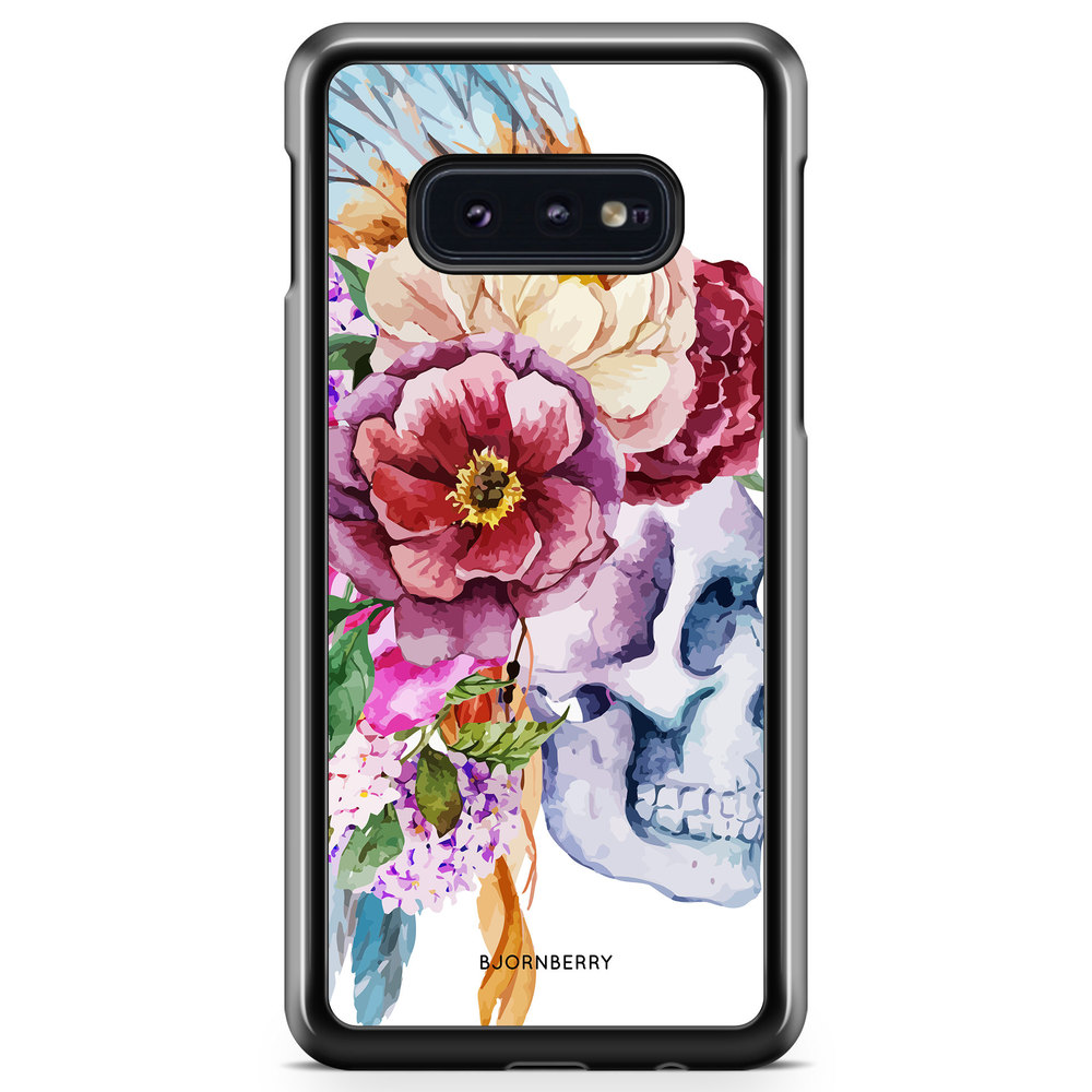 Samsung Galaxy S10e Case - Skull & Flowers