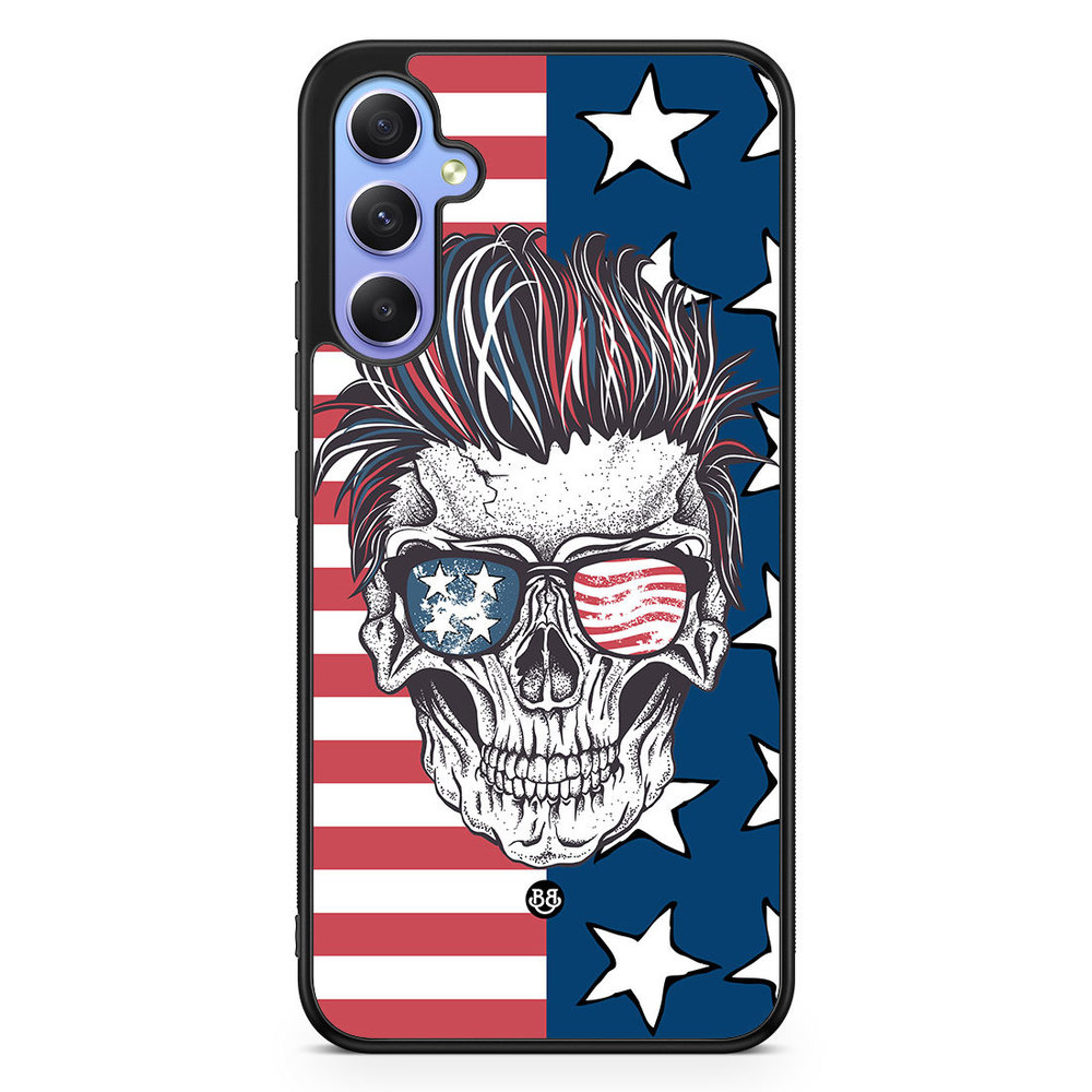 Samsung Galaxy A34 5G Case - USA Skull