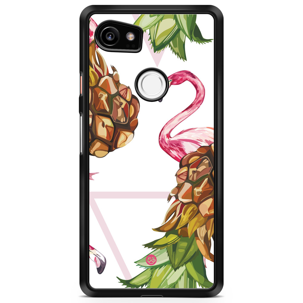 Google Pixel 2 XL Case - Pineapple & Flamingo