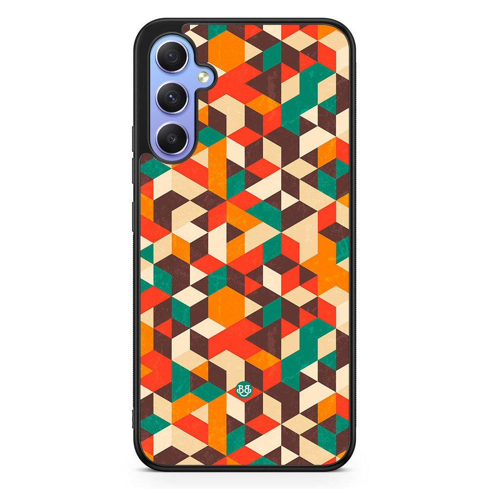 Samsung Galaxy A34 5G Case - Retro Geometric