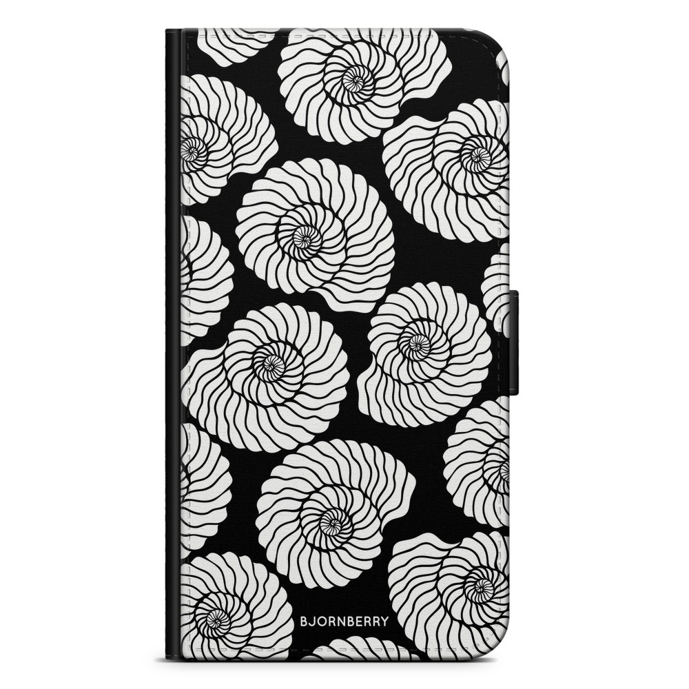Samsung Galaxy J6 Wallet Case - Seashell BW
