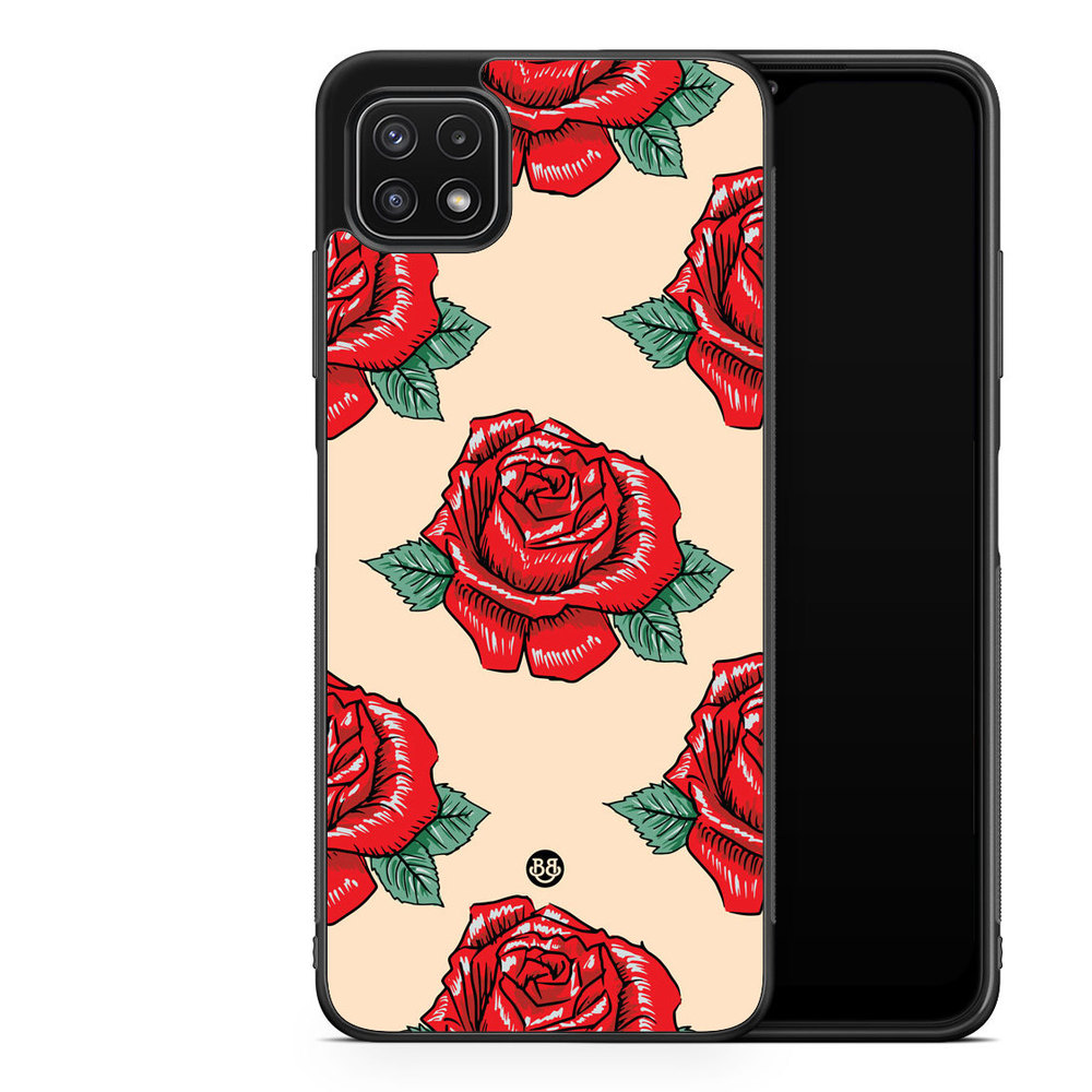 Samsung Galaxy A22 5G Case - Rose Pattern
