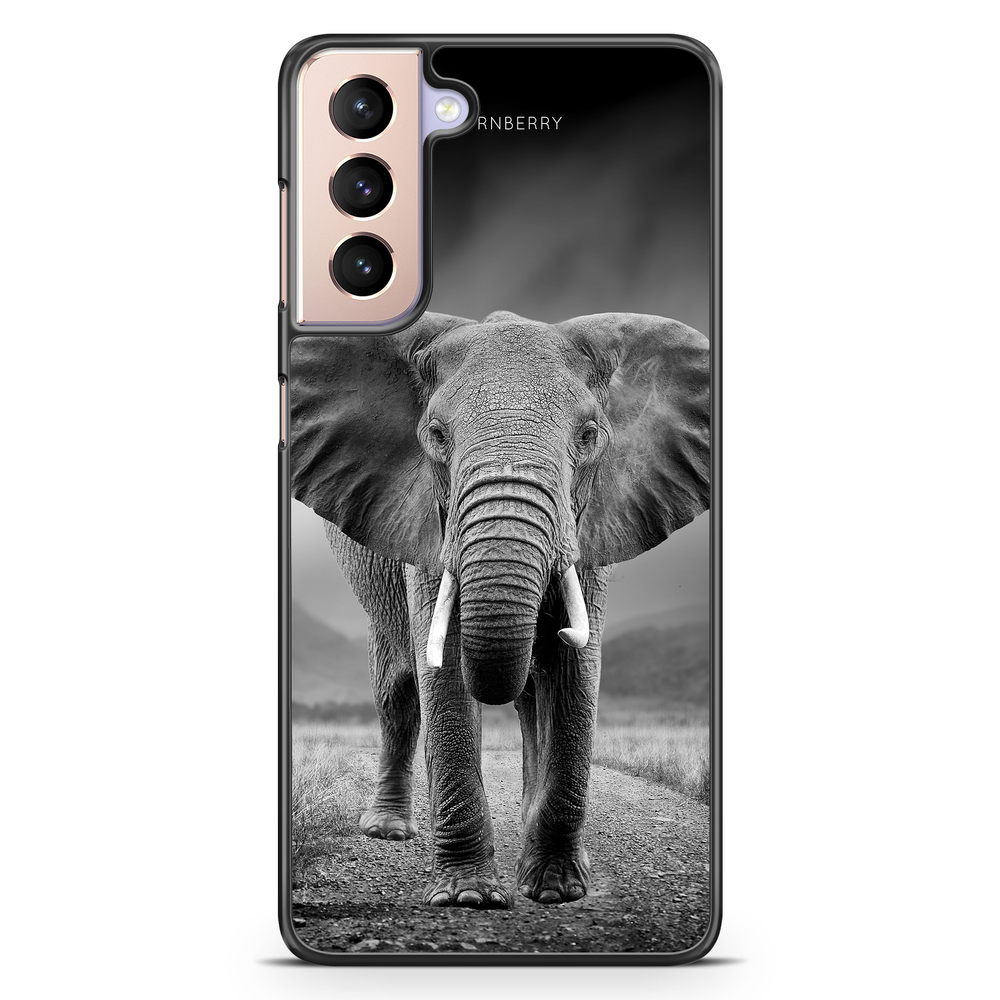 Samsung Galaxy S21 Case - Black/White Elephant