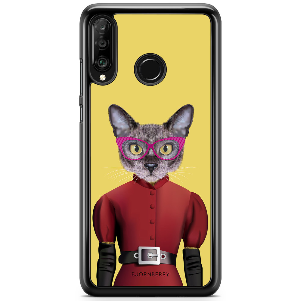 Huawei P30 Lite Case - Hipster Cat