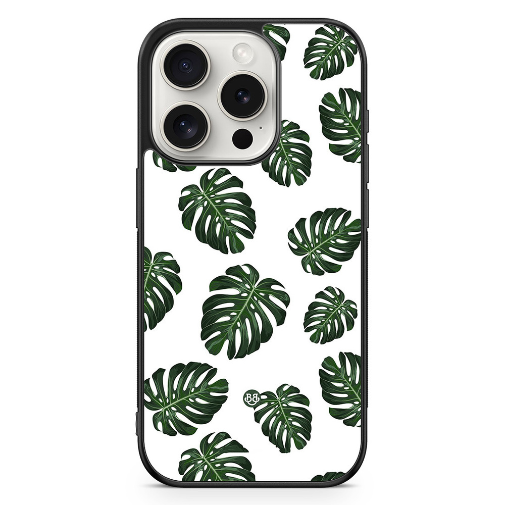 iPhone 15 Pro Case - Monstera Pattern