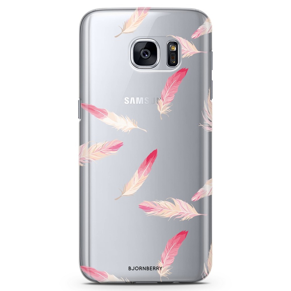 Samsung Galaxy S6 Edge TPU Case - Feathers