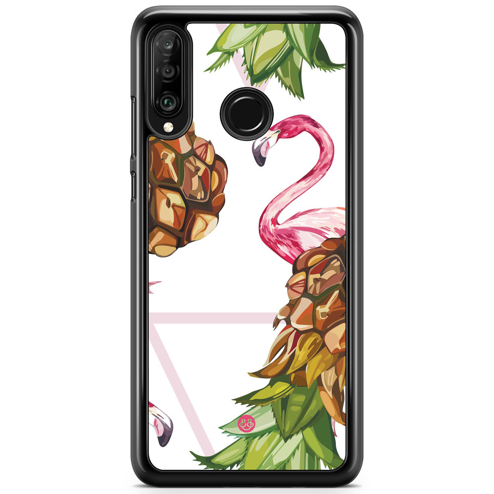 Huawei P30 Lite Case - Pineapple & Flamingo