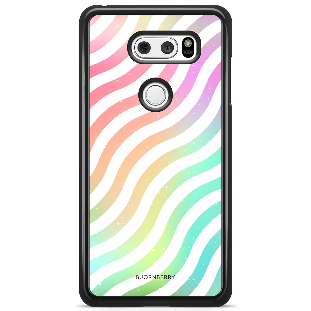 LG V30 Case - Wavy Rainbow