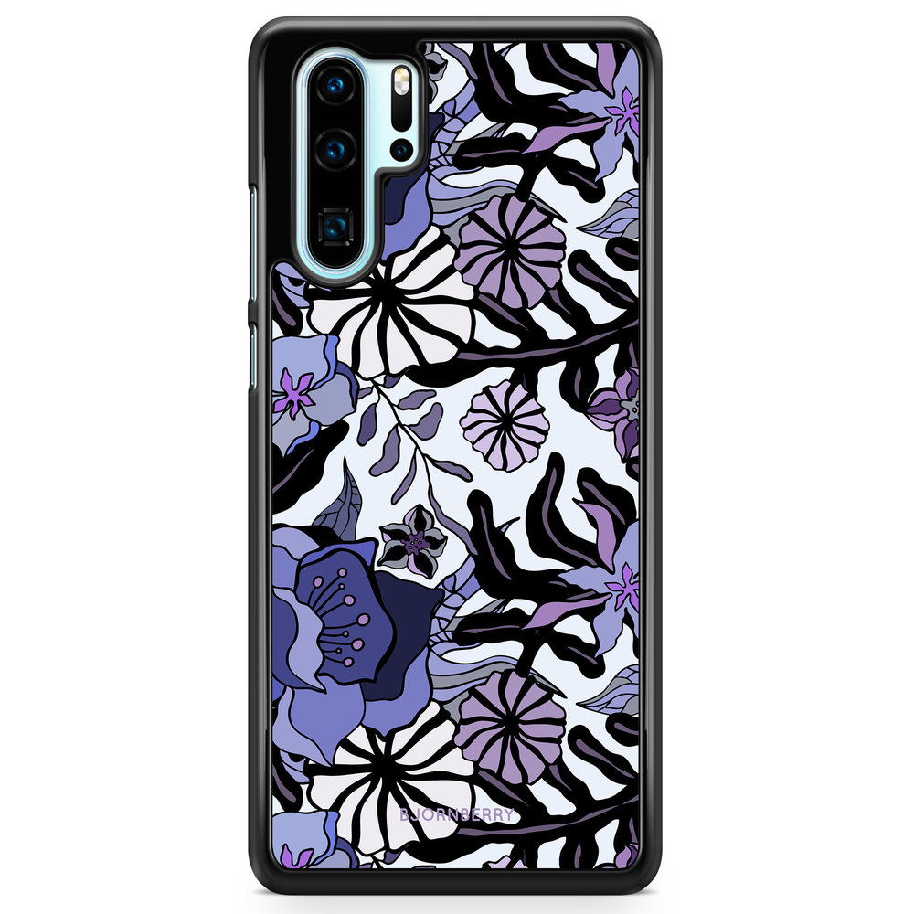 Huawei P30 Pro Case - Purple Flowers