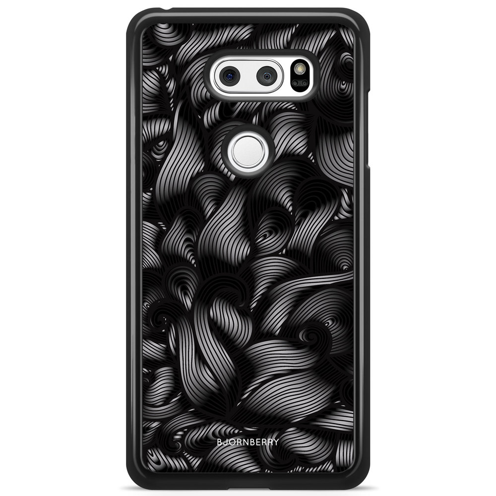 LG V30 Case - Black Waves