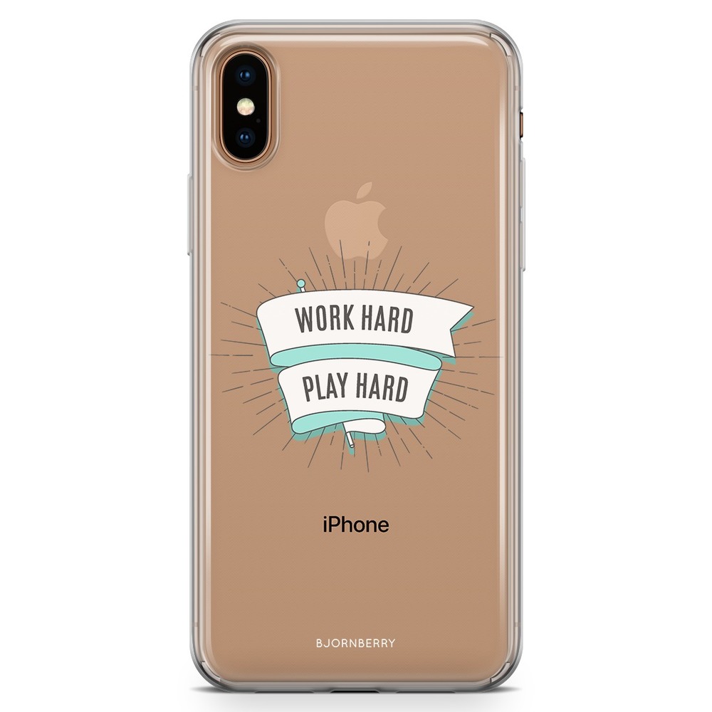 iPhone Xs Max Fashion Case - Work Hard Play Hard