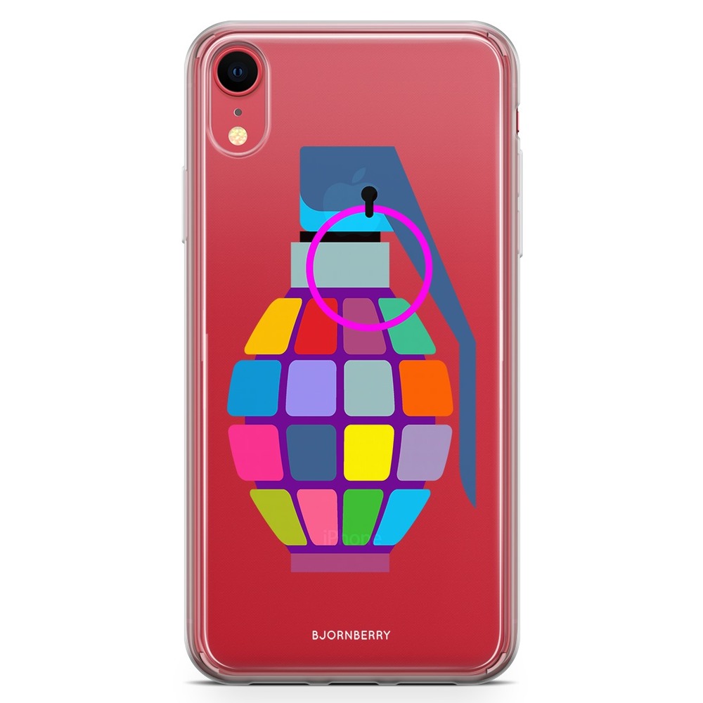 iPhone XR Fashion Case - Color Hand Granade