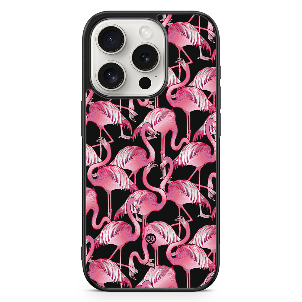 iPhone 15 Pro Case - Flamingos