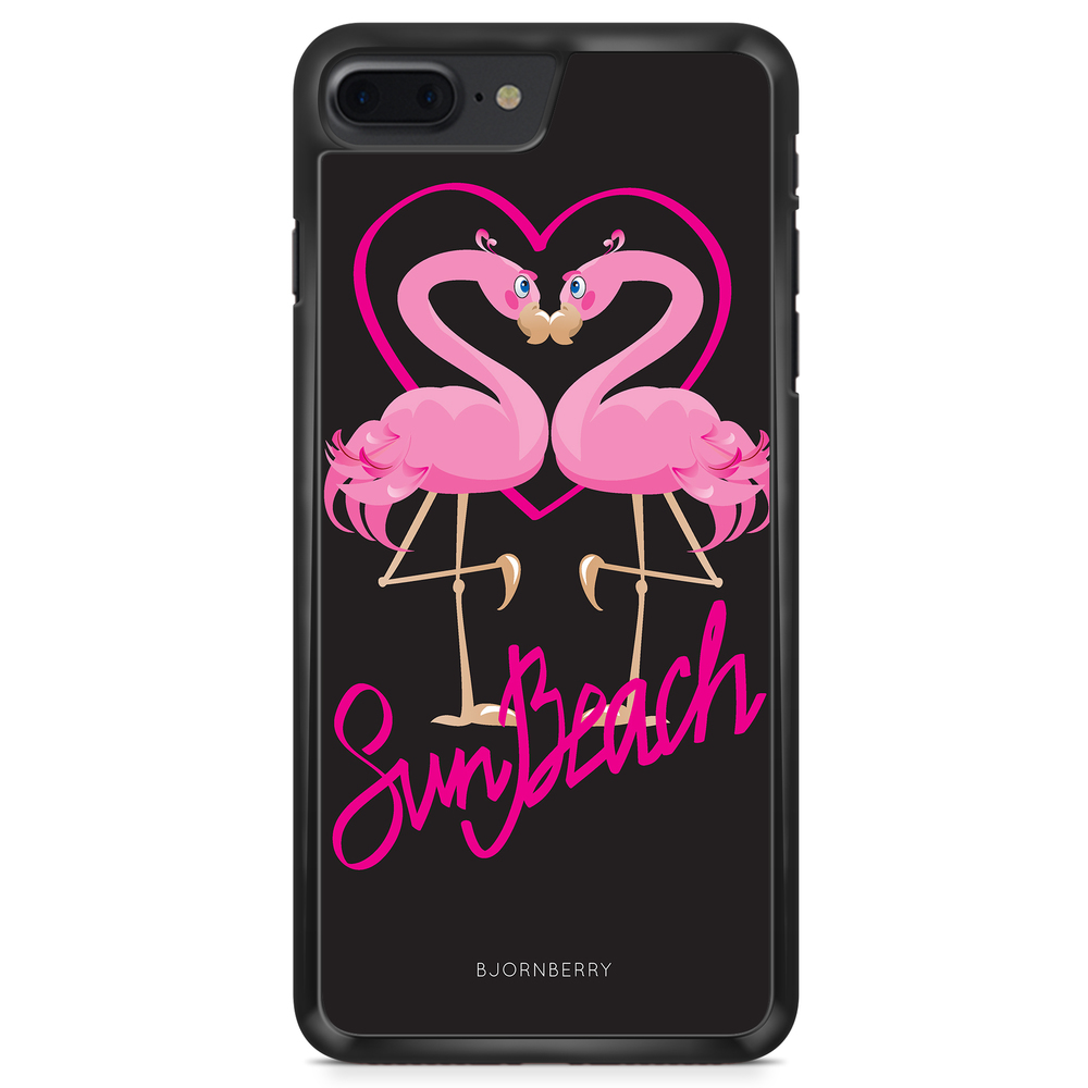 iPhone 8 Plus Case - Sun Beach Flamingo