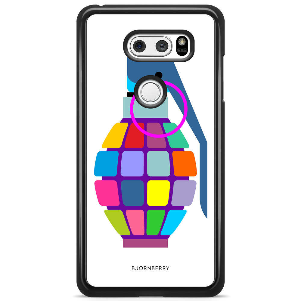 LG V30 Case - Color Hand Granade