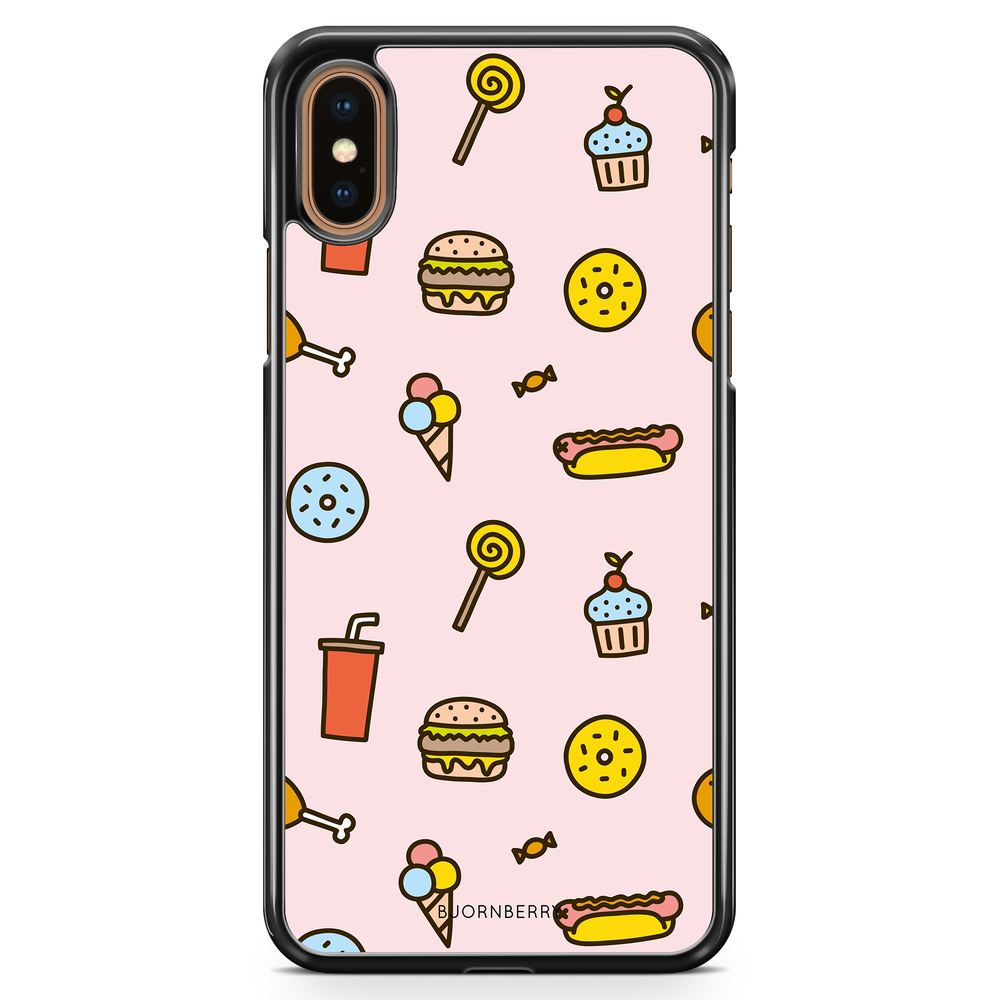 iPhone XS Max Case - Junk Food Pattern