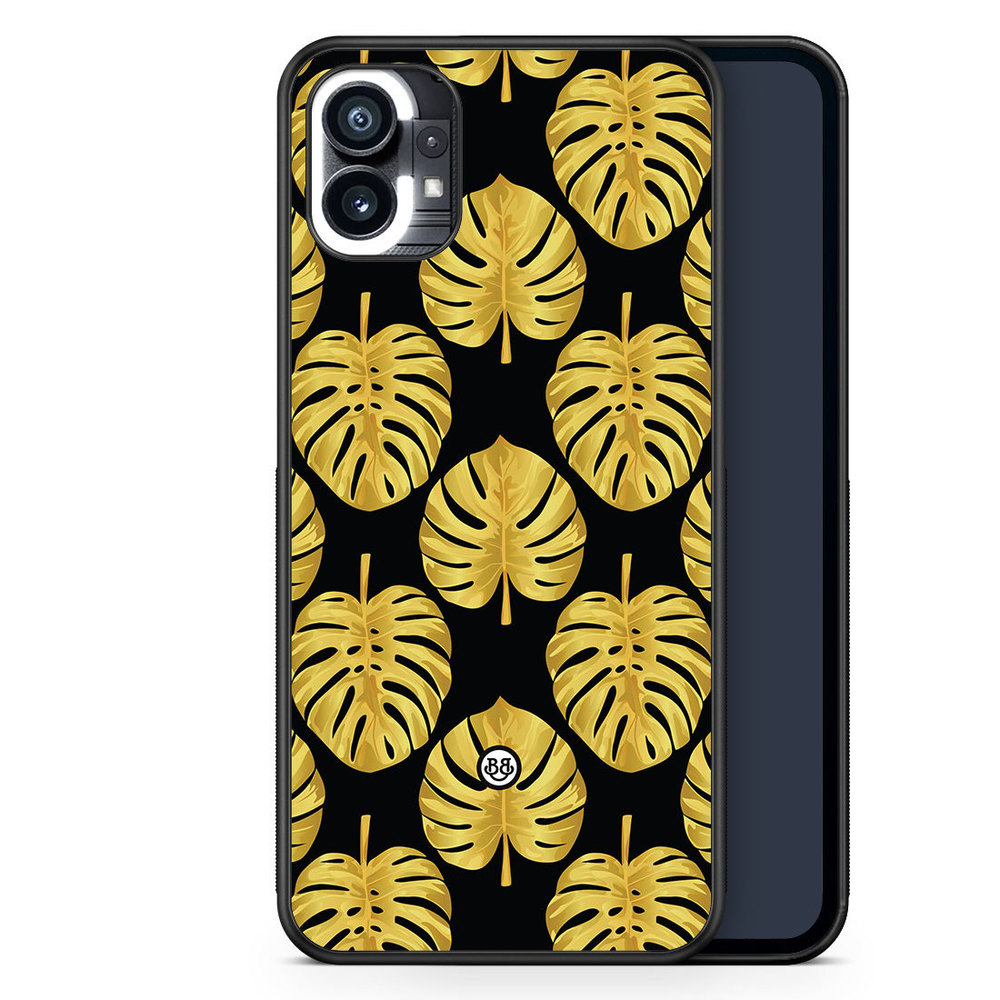 Nothing Phone (1) Case - Gold Monstera