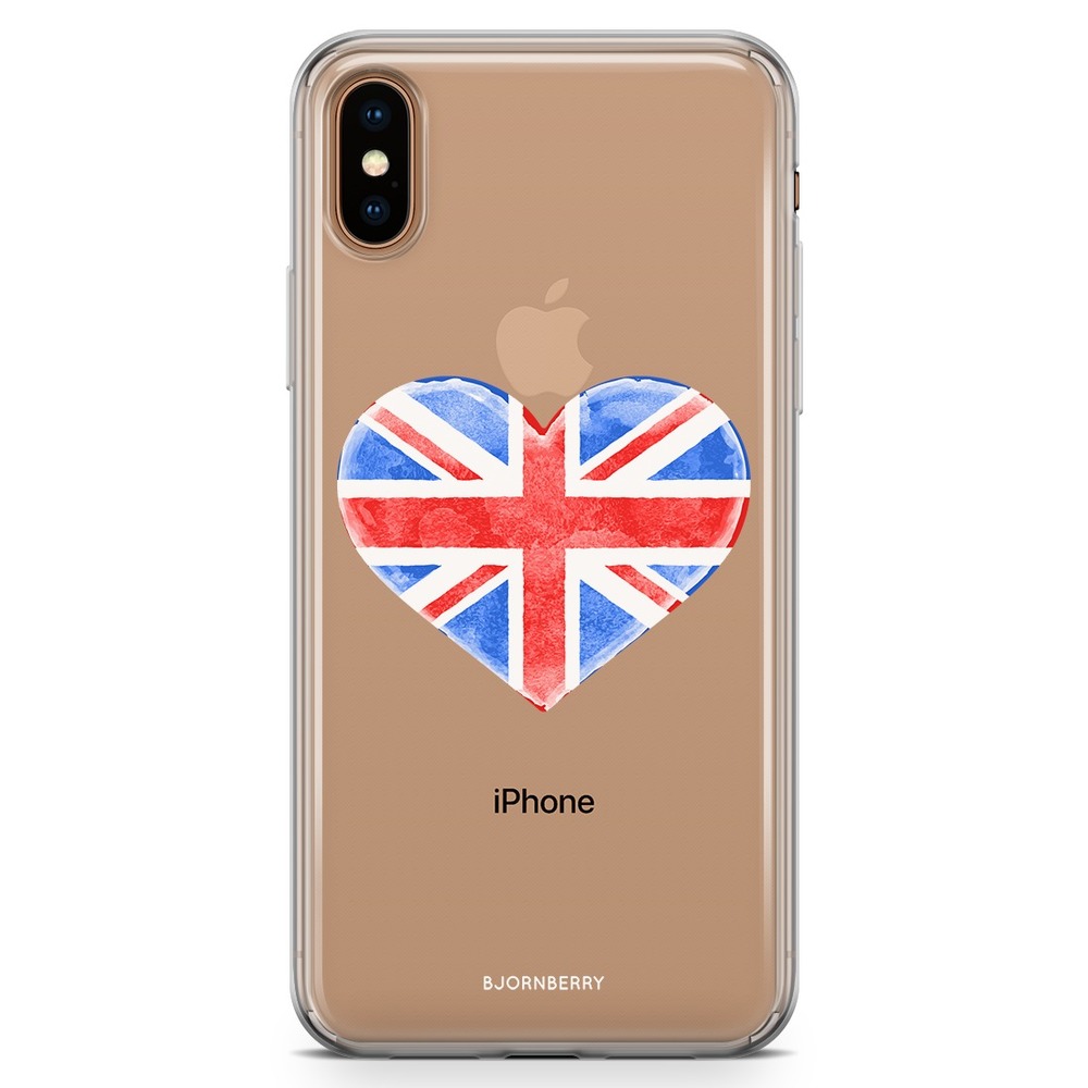 iPhone Xs Max Fashion Skal - UK Hjärta