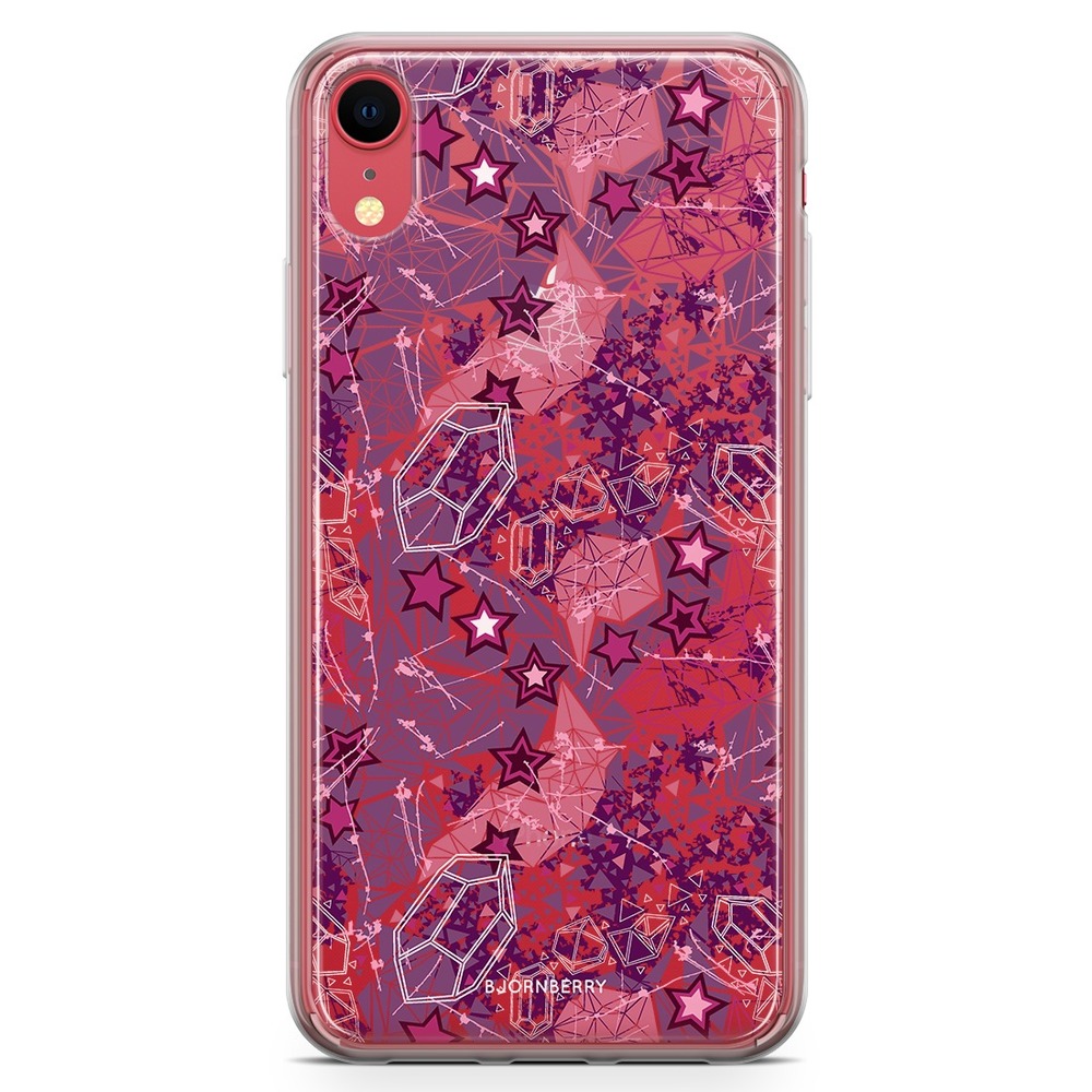 iPhone XR Fashion Skal - Lila Stjärnor