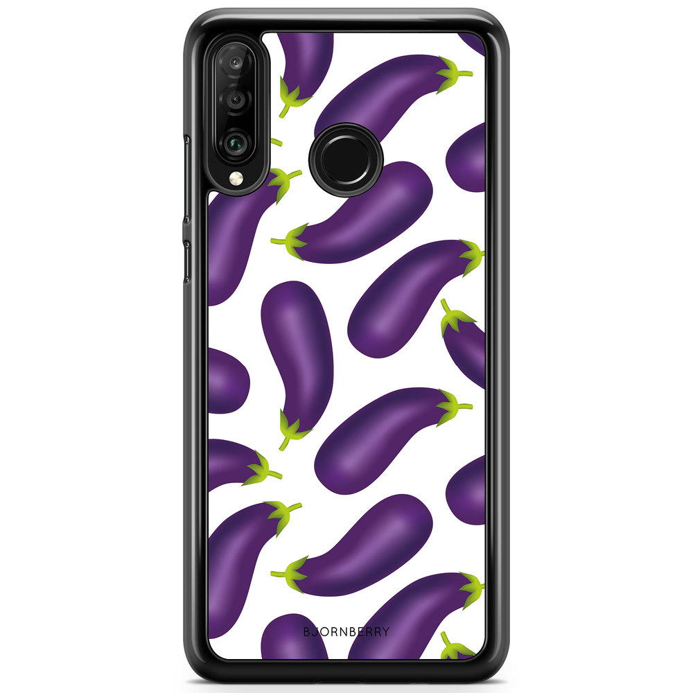 Huawei P30 Lite Case - Eggplant Pattern