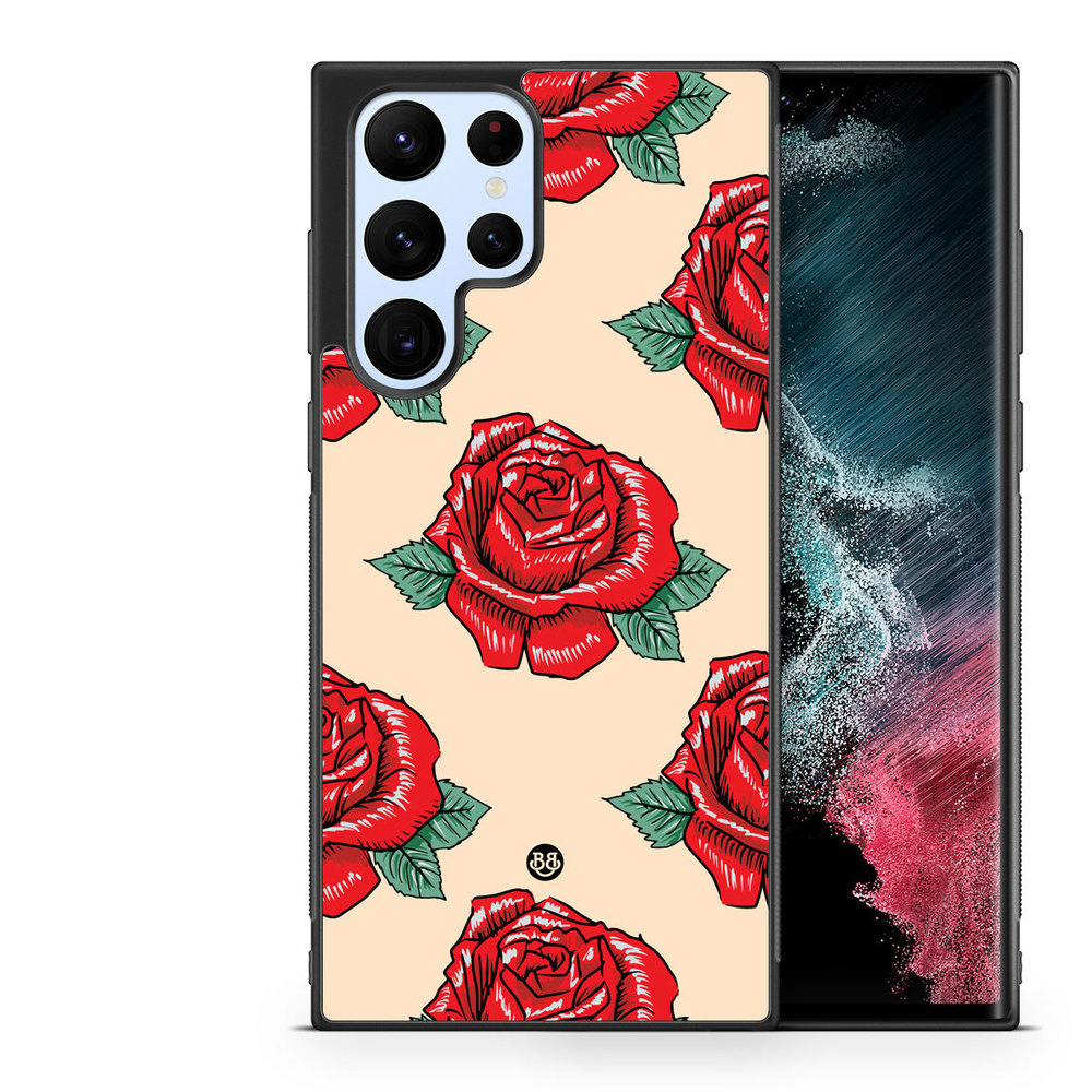 Samsung Galaxy S23 Ultra 5G Case - Rose Pattern