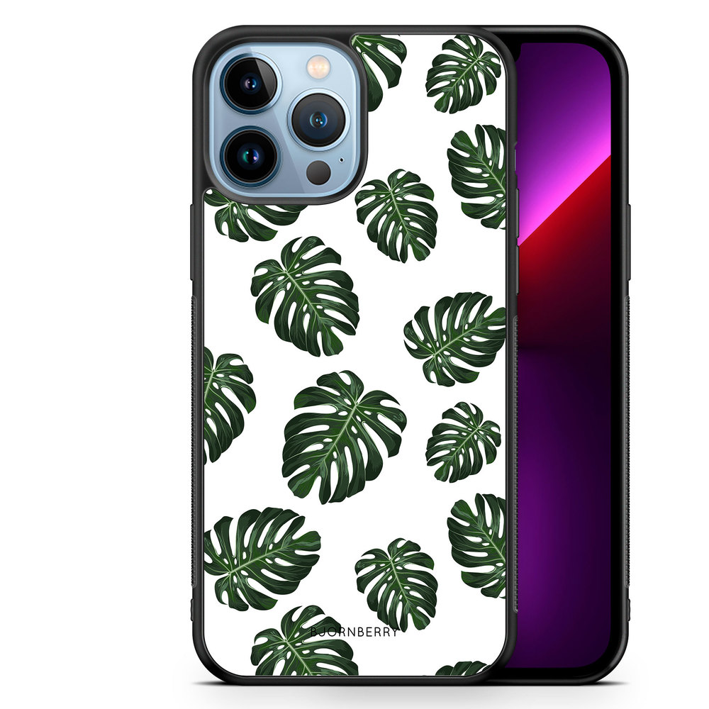 iPhone 13 Pro Max Case - Monstera Pattern