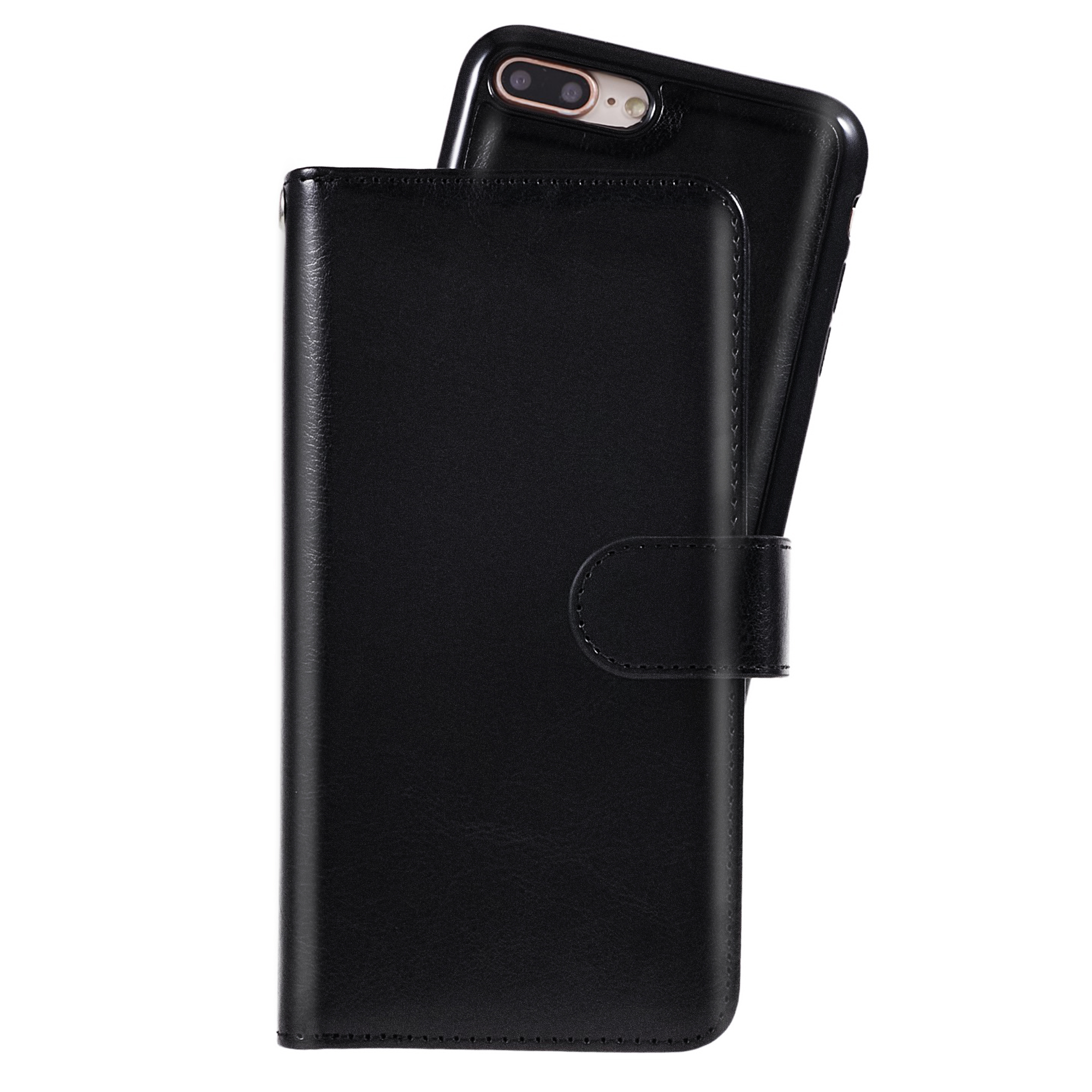 iPhone 7 Plus/8 Plus Magnet Wallet Case 9 CARD SLOTS - Svart