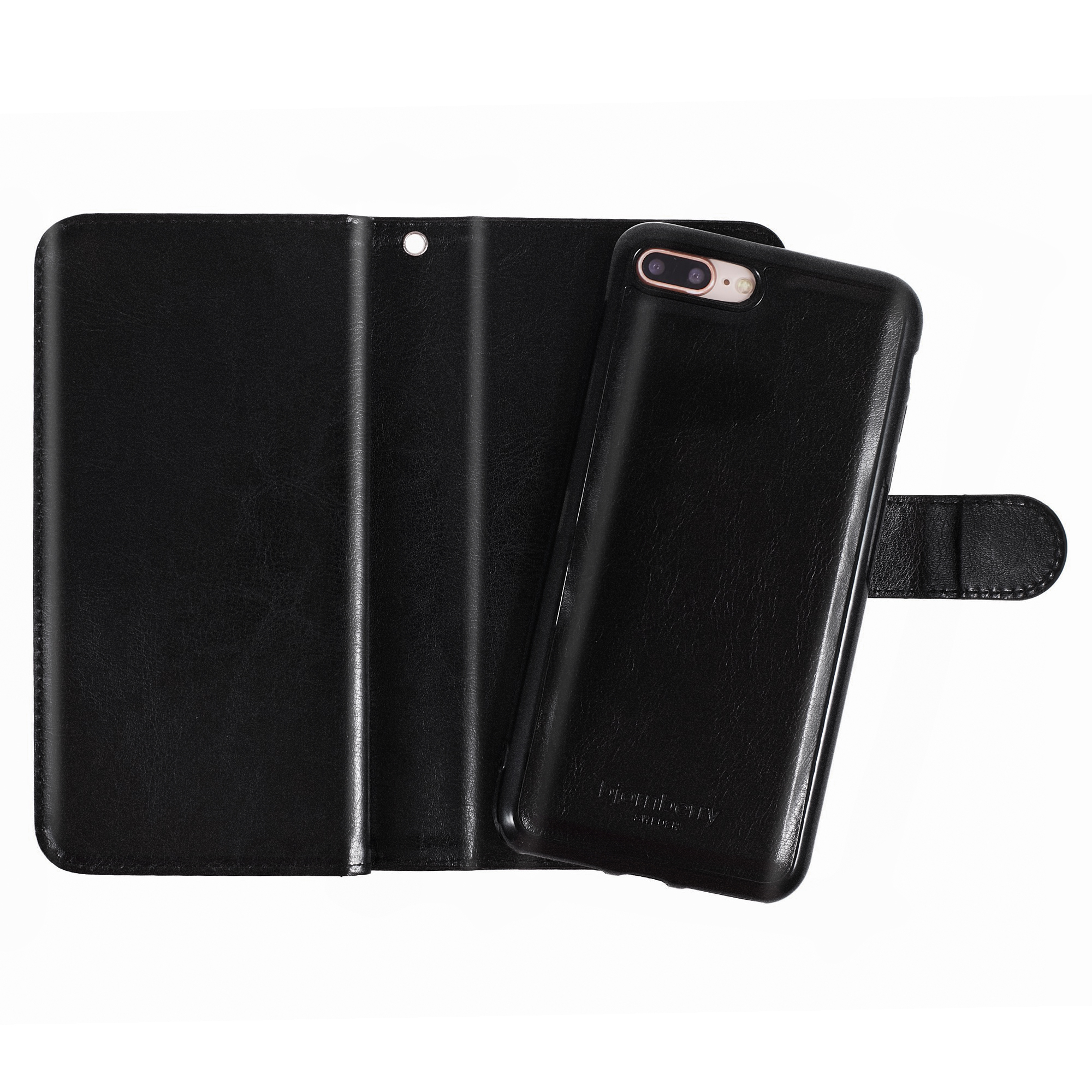 iPhone 7 Plus/8 Plus Magnet Wallet Case 9 CARD SLOTS - Svart - 6