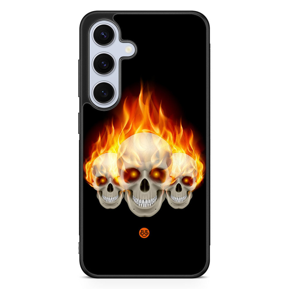Samsung Galaxy S24 5G Case - Flames Skulls
