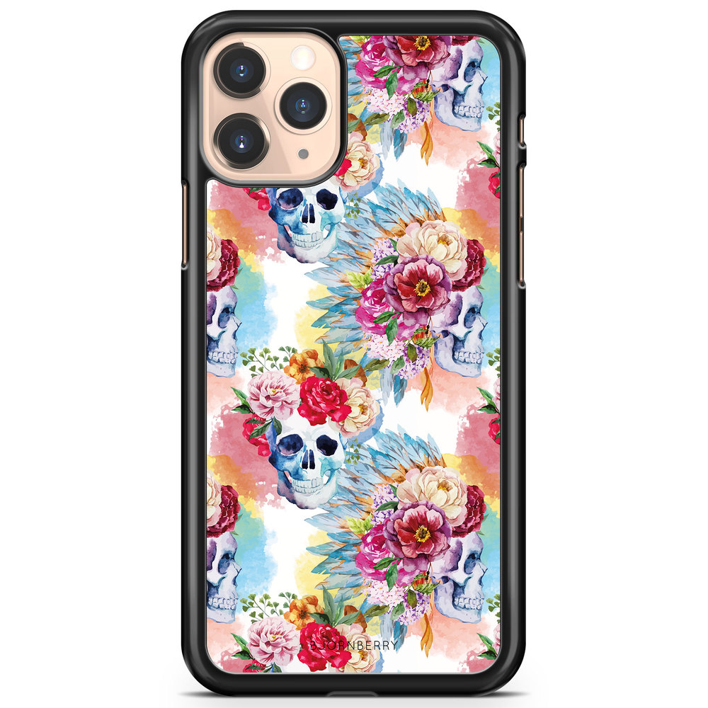 iPhone 11 Pro Max Case - Skulls And Flowers
