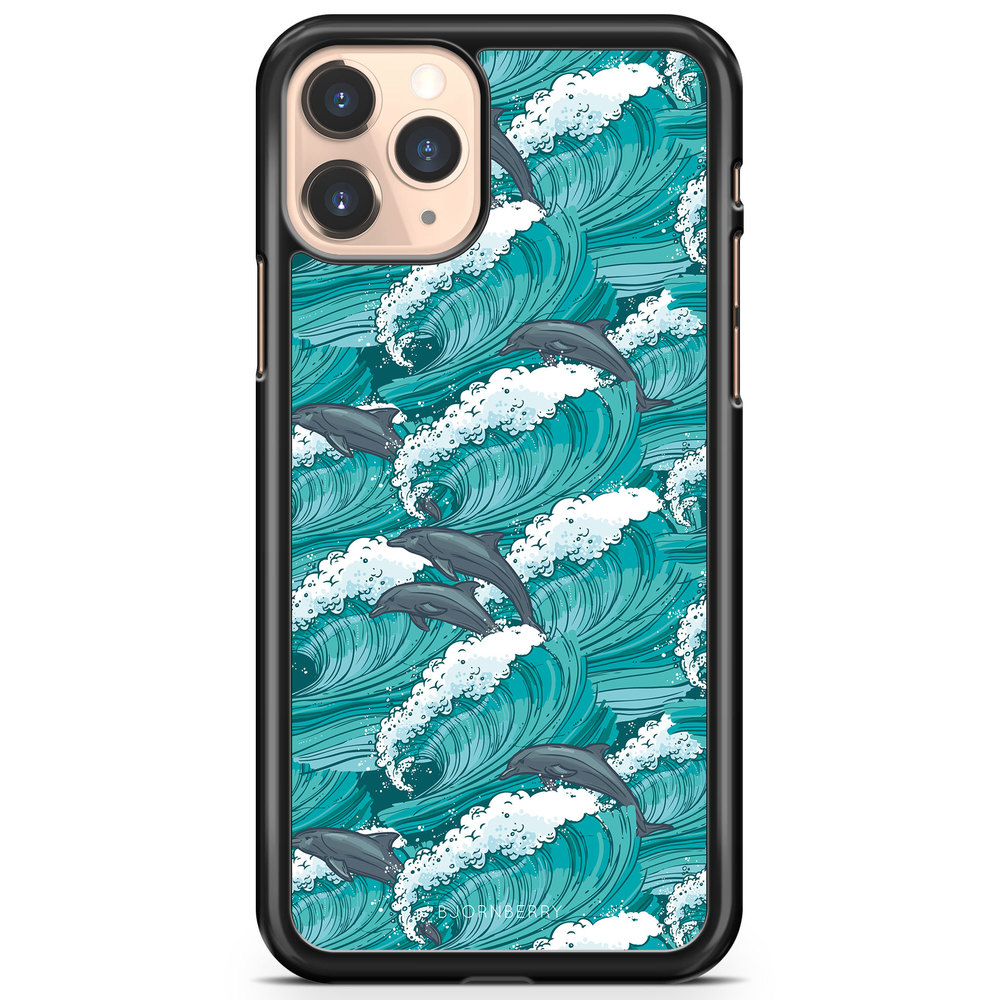 iPhone 11 Pro Max Case - Waves And Dolphins
