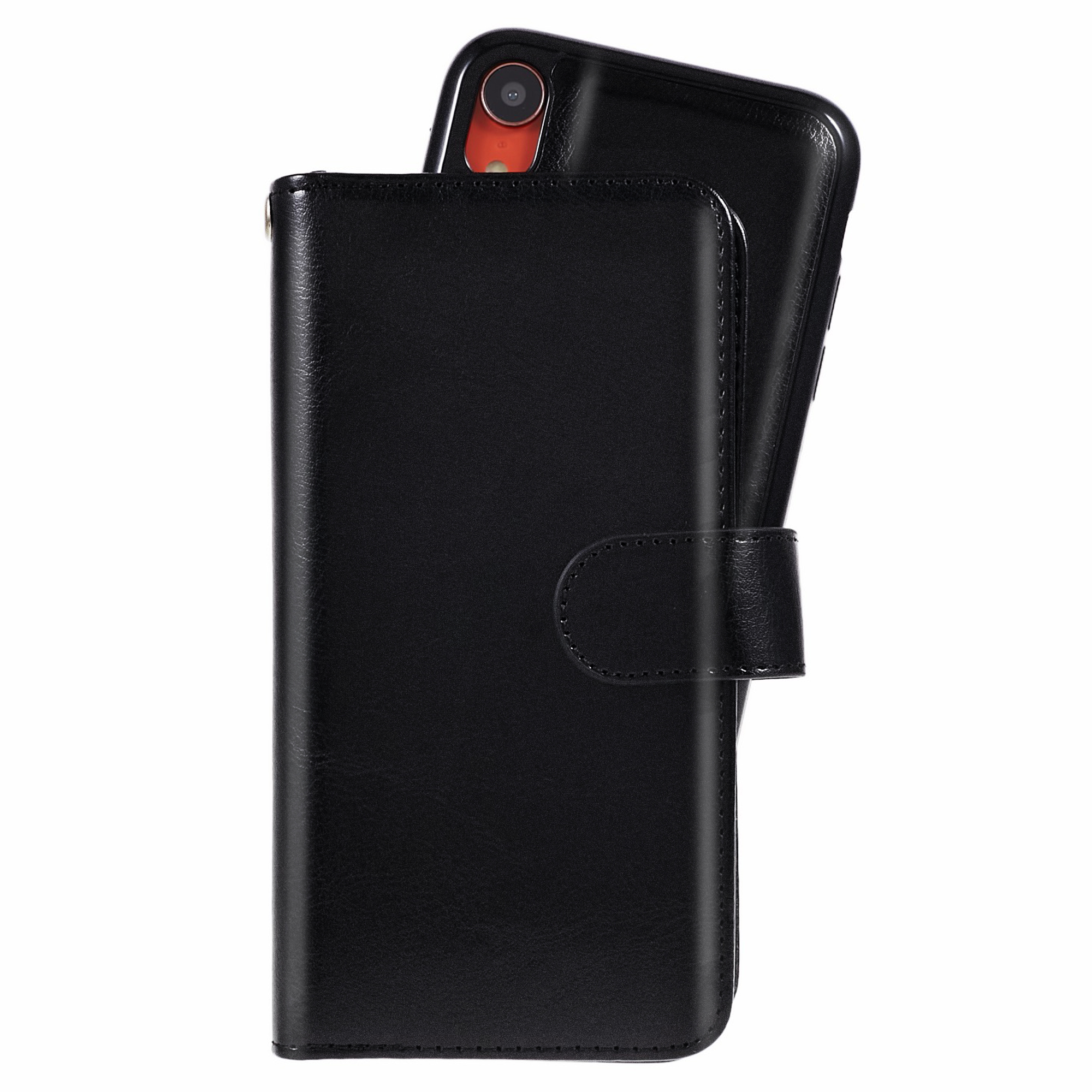 iPhone XR Magnet Wallet Case 9 CARD SLOTS - Svart