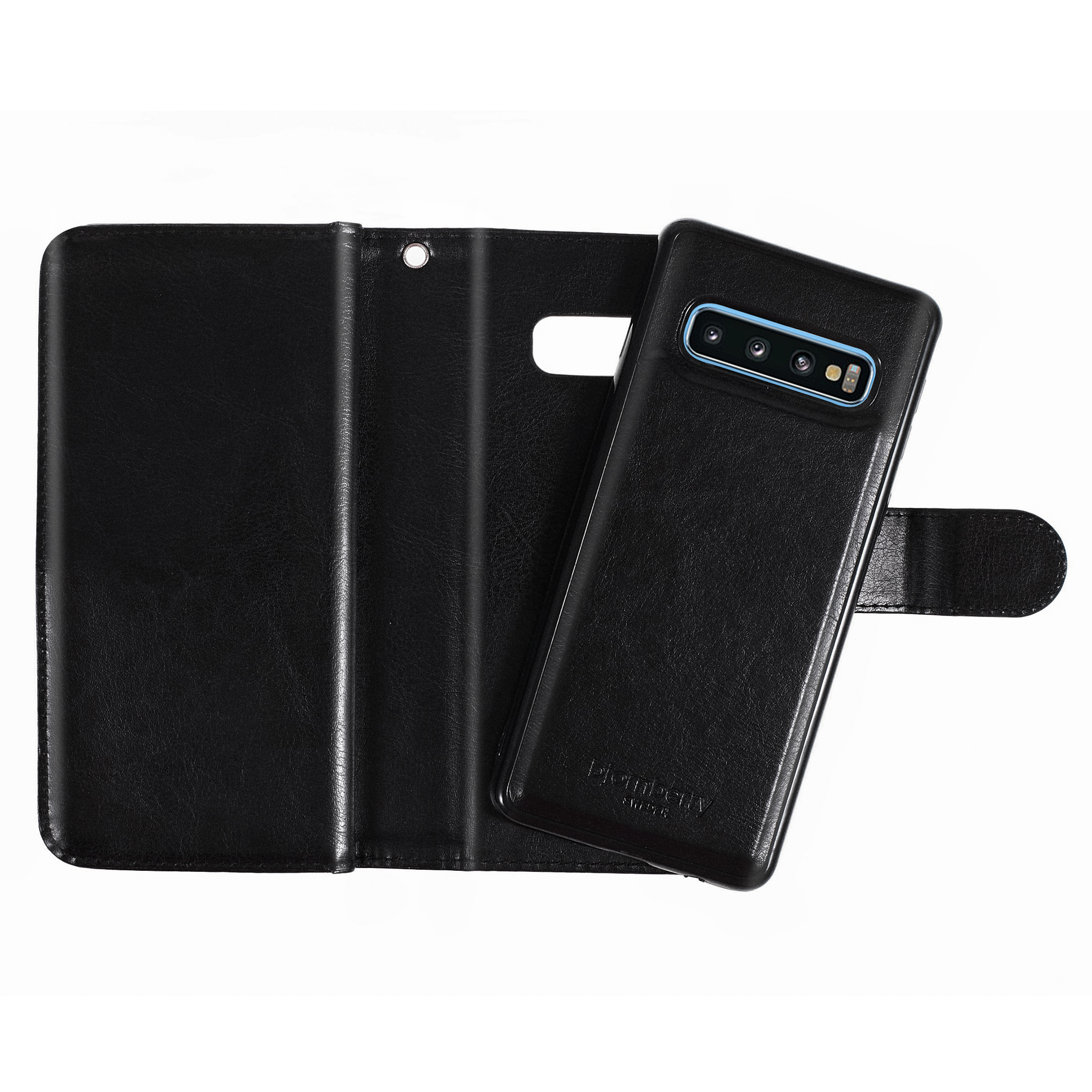 Samsung Galaxy S10 Magnet Wallet Case 9 CARD SLOTS - Svart - 6