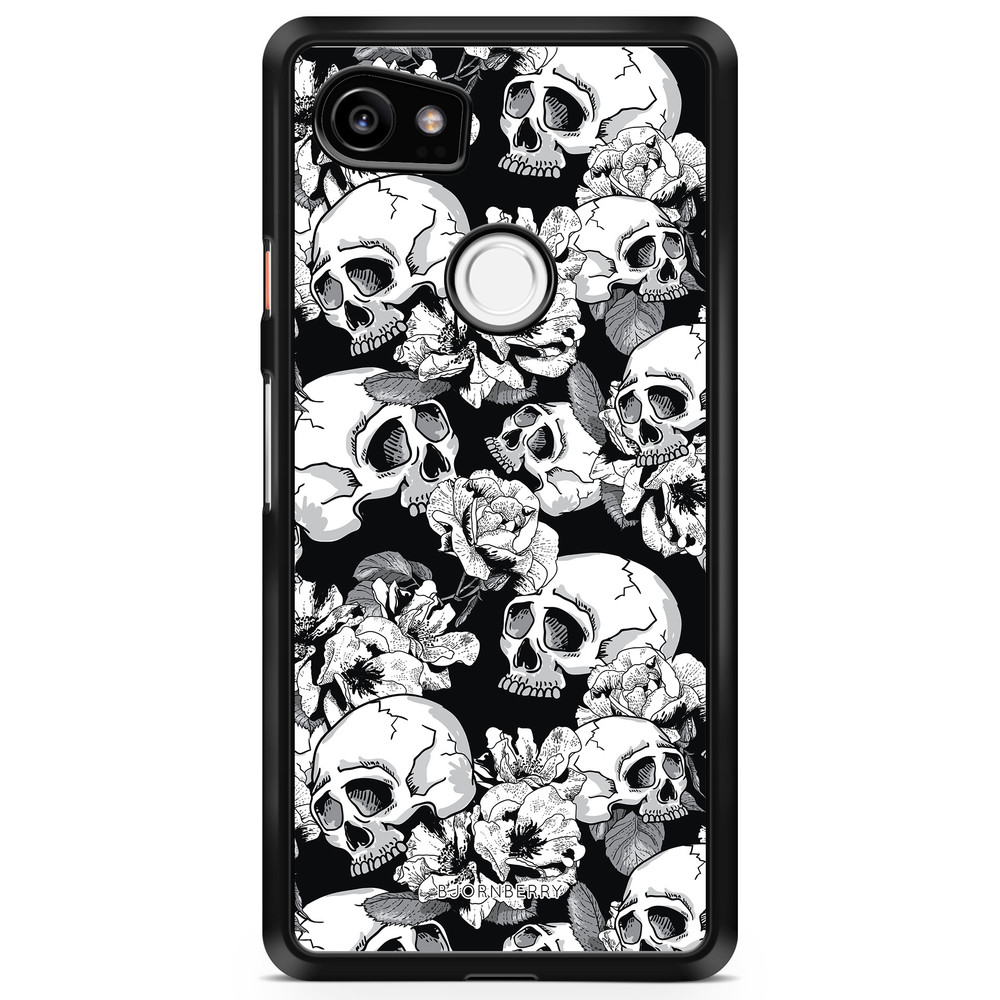 Google Pixel 2 XL Case - Skull & Roses
