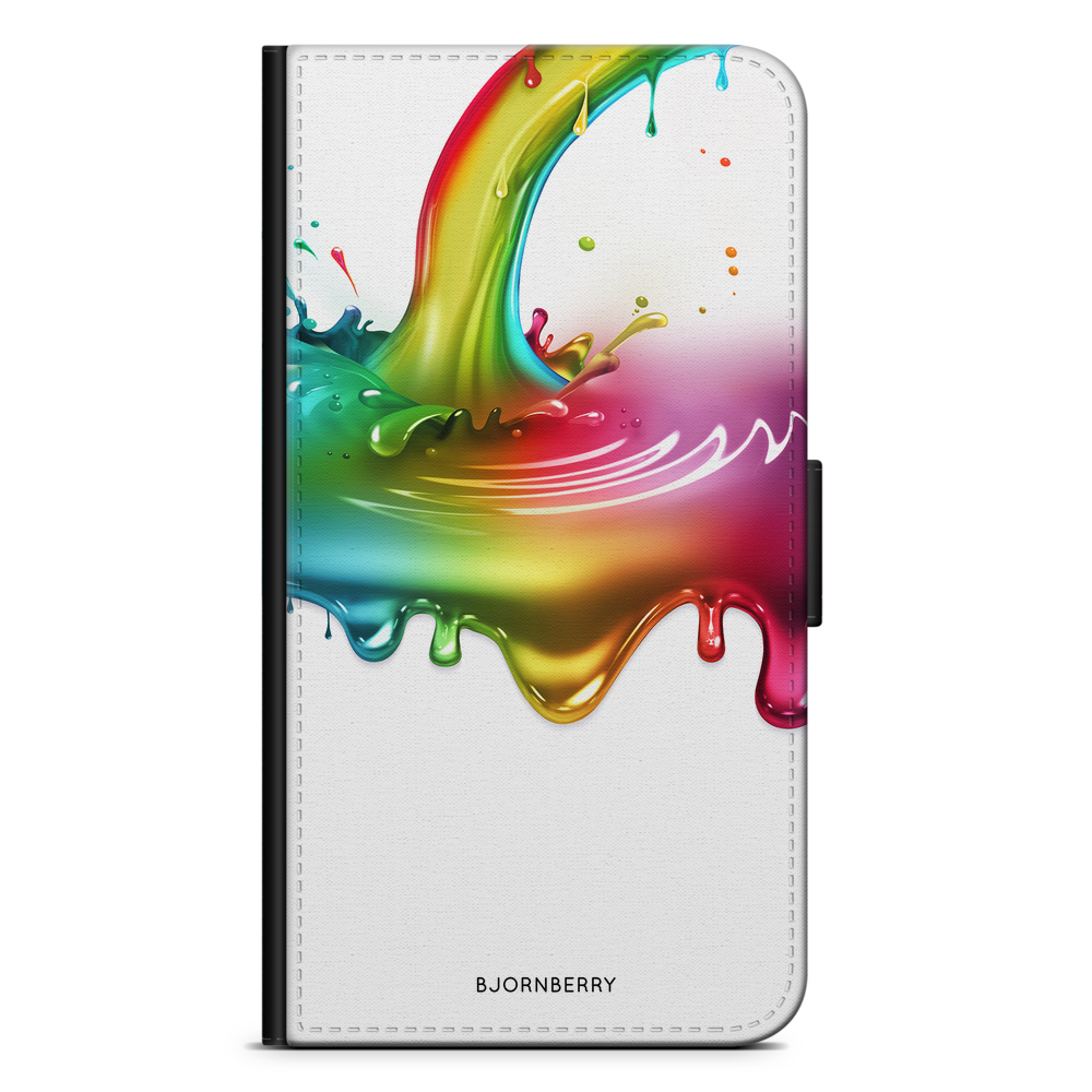 Sony Xperia 5 Plånboksfodral - Regnbågs Splash | Mobilskal & Mobilfodral BJORNBERRY